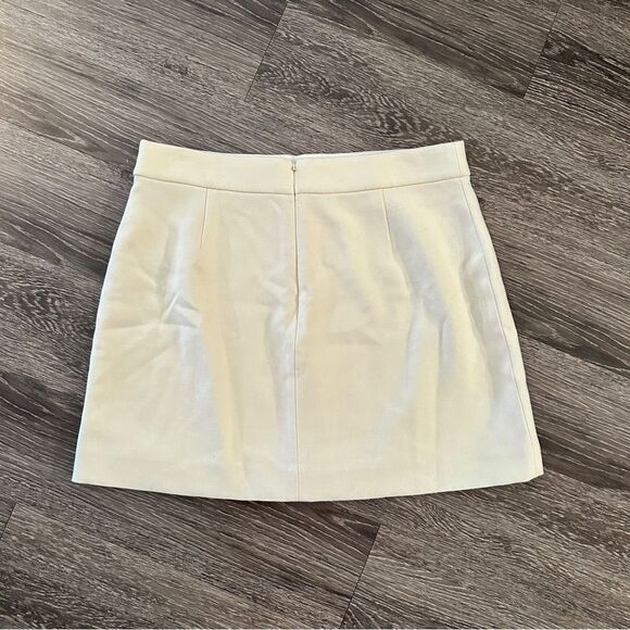 J. Crew Cream Wool Mini Skirt - Picture 6 of 6